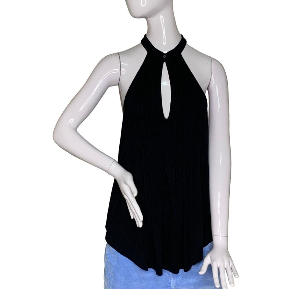 Free People Date Night Top Sleeveless Black Size M Racer Back